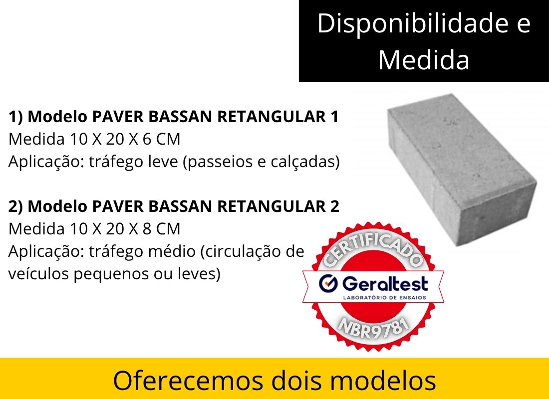 Piso Intertravado de Concreto - Paver e Bloquete de Cimento